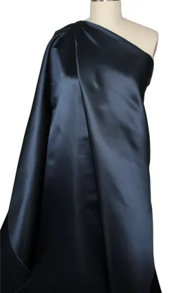 3 Yards of Double Faced Silk Duchesse Satin - Navy