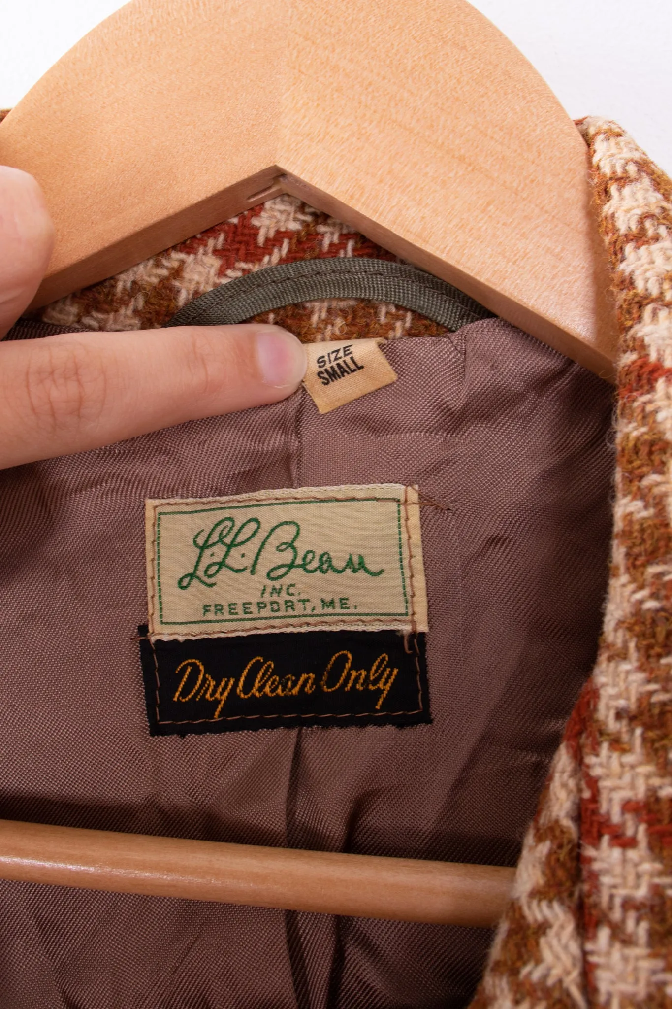 50s-60s L.L. Bean Brown Wool Blazer