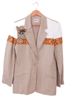 90s Privata Cheetah Formal Blazer