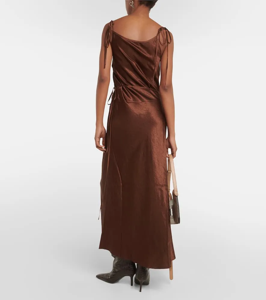 Acne Studios Satin midi dress