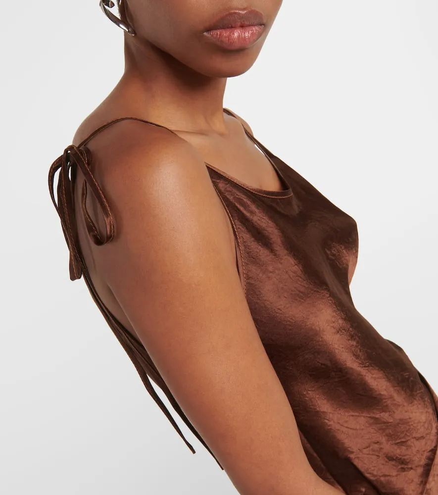 Acne Studios Satin midi dress