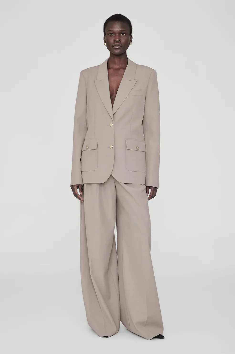 Anine Bing Lou Trouser - Taupe