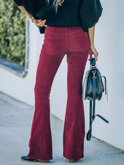 Chic High-Waisted Bootcut Pants