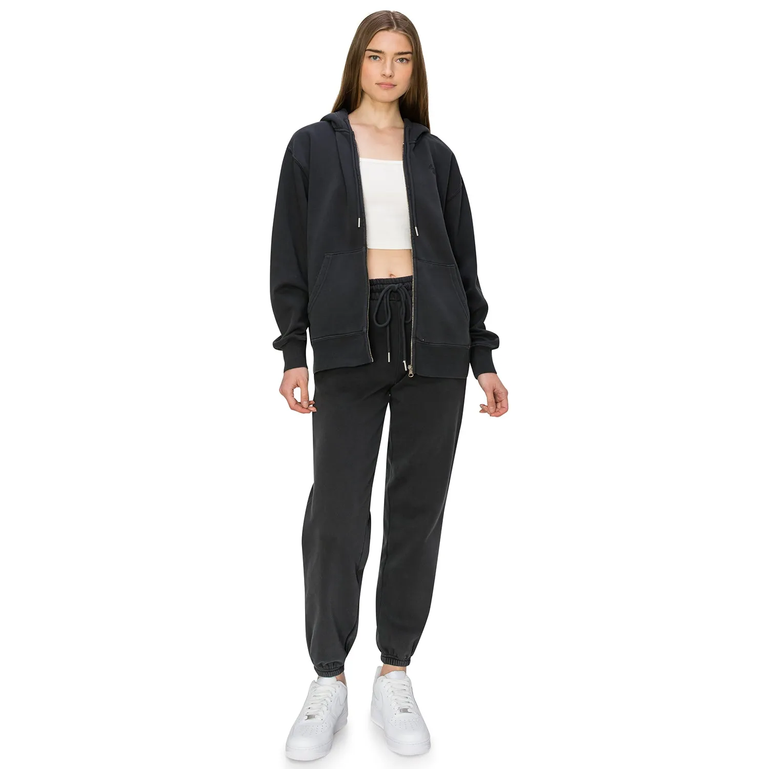 Cloud Fleece Zip Up Hoodie - Black Onyx