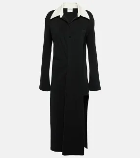 Courreges Twist cotton-blend piqu√É¬© polo dress