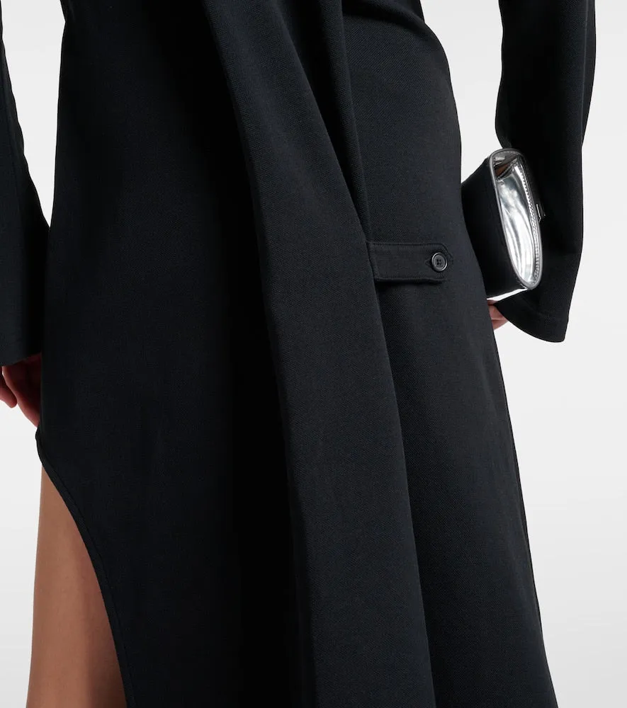 Courreges Twist cotton-blend piqu√É¬© polo dress