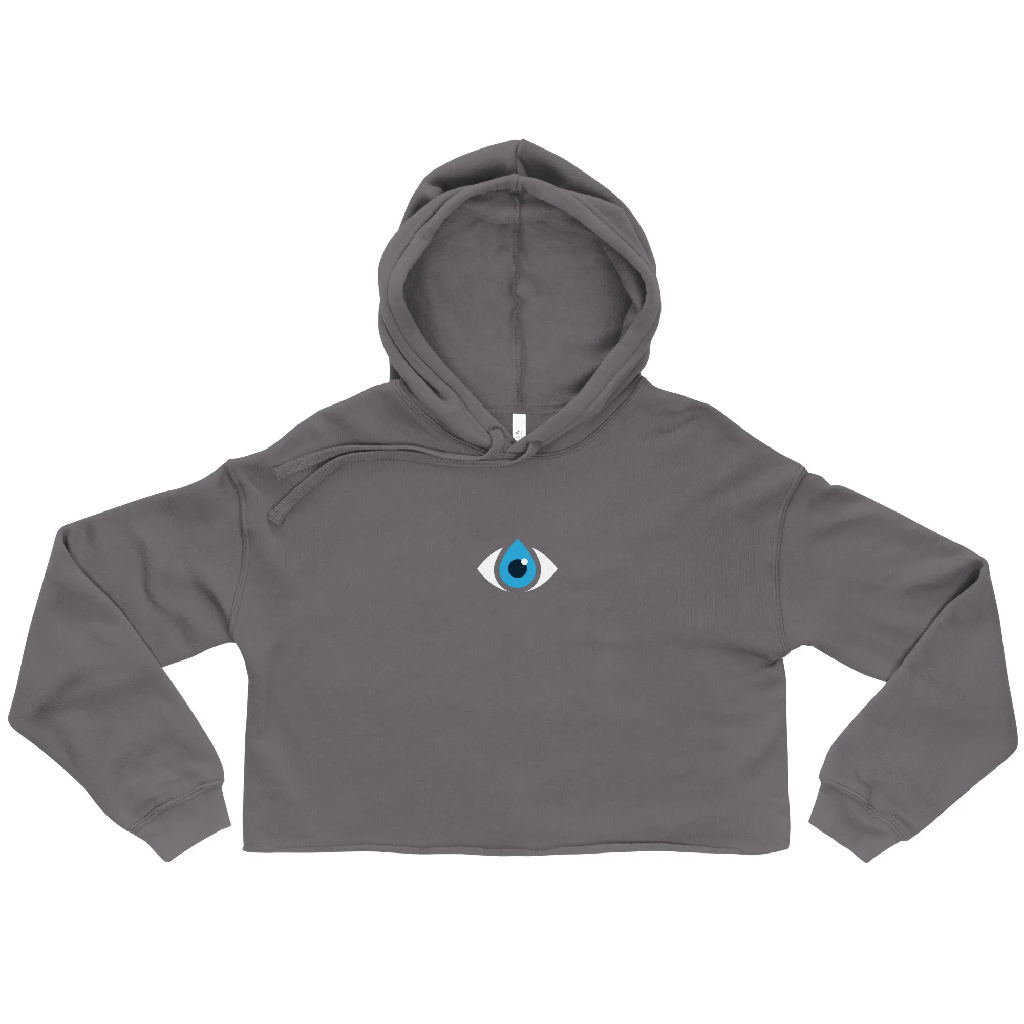 Cropped Raw Hem Hoodie