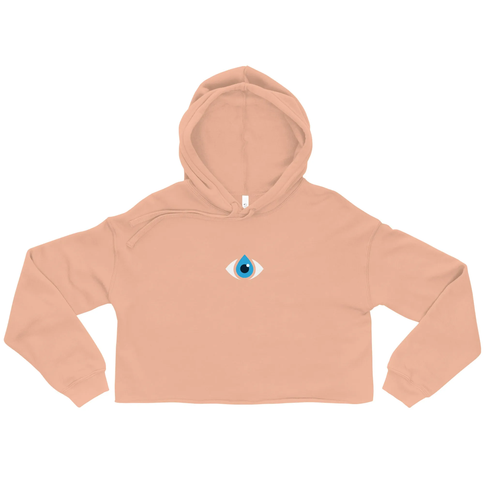 Cropped Raw Hem Hoodie