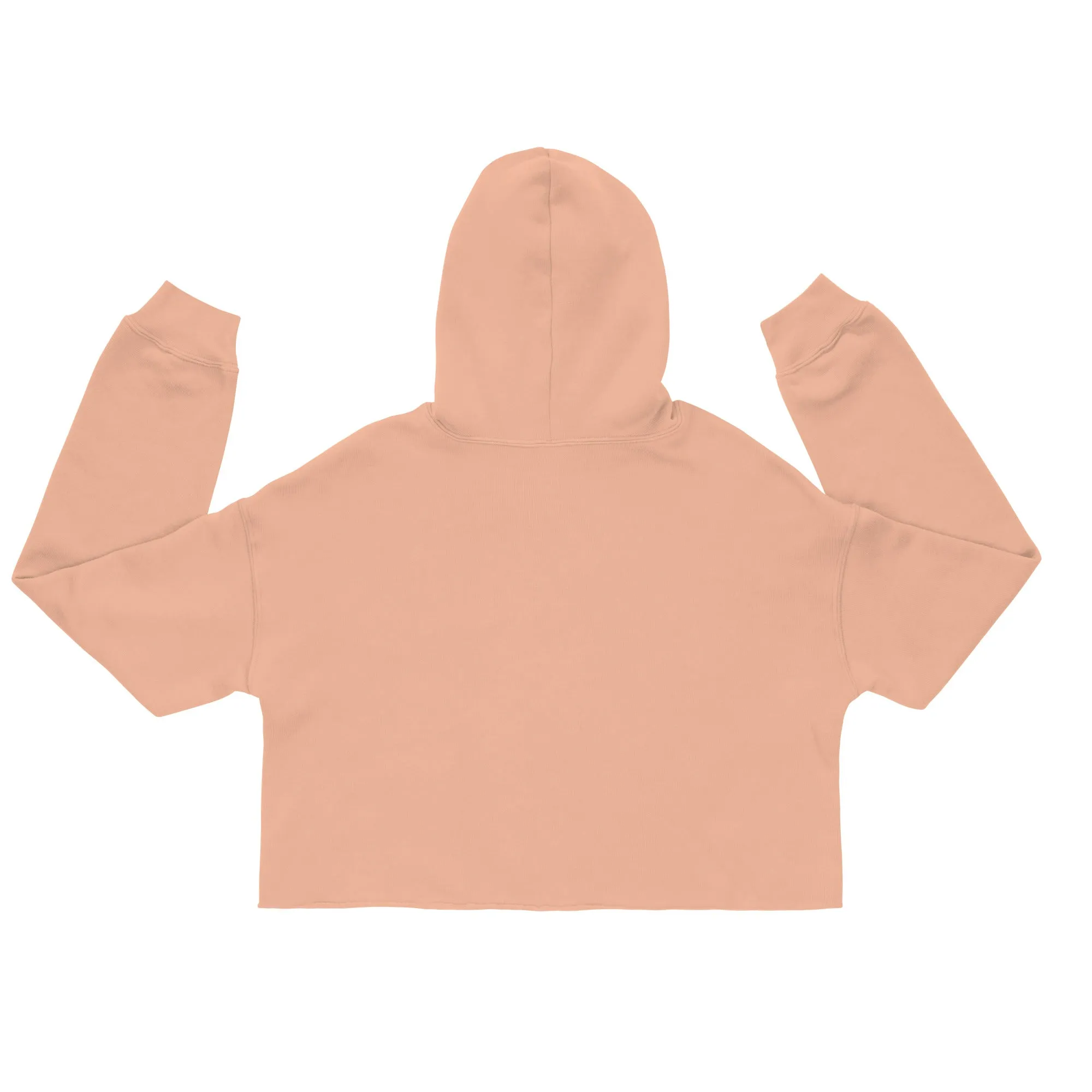 Cropped Raw Hem Hoodie