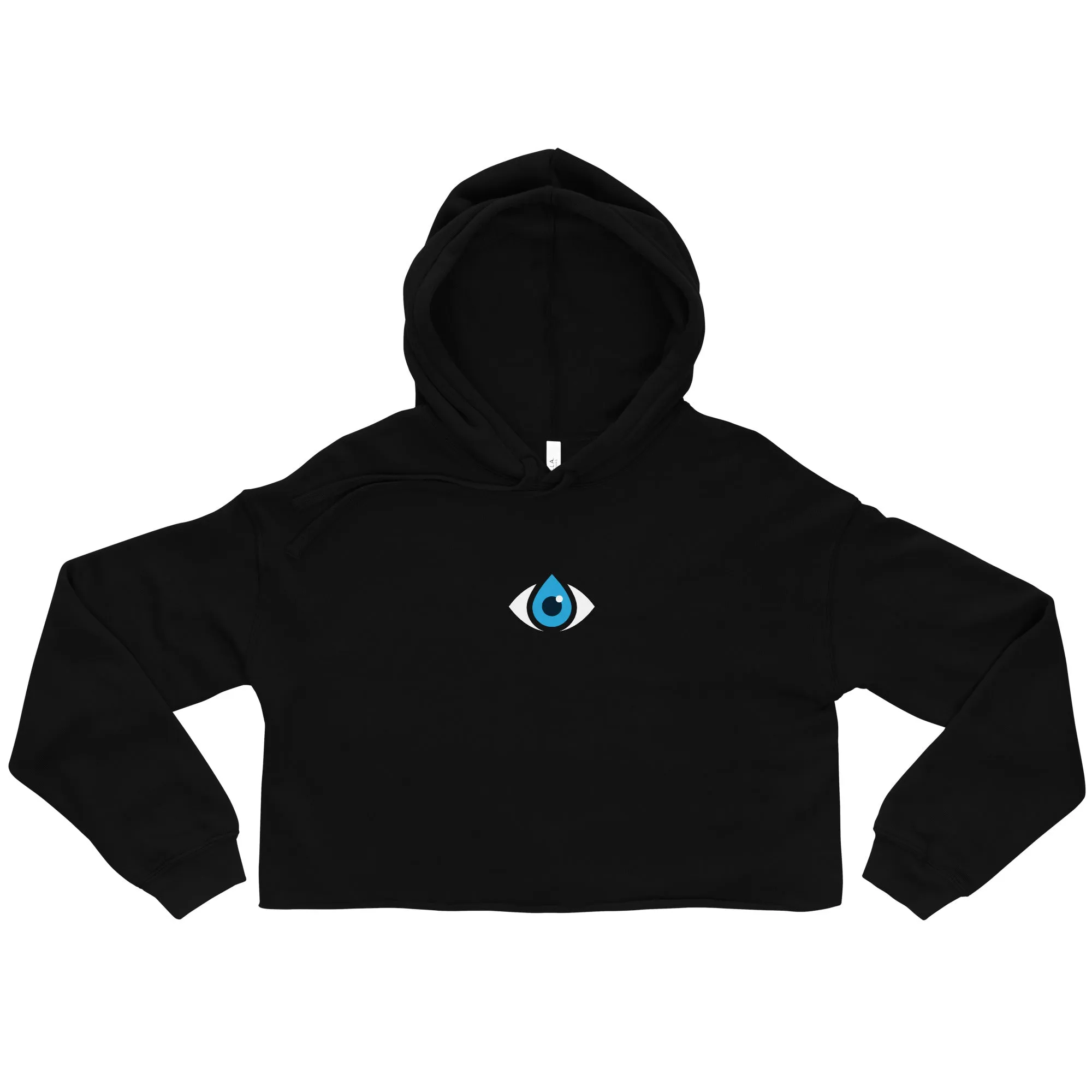 Cropped Raw Hem Hoodie