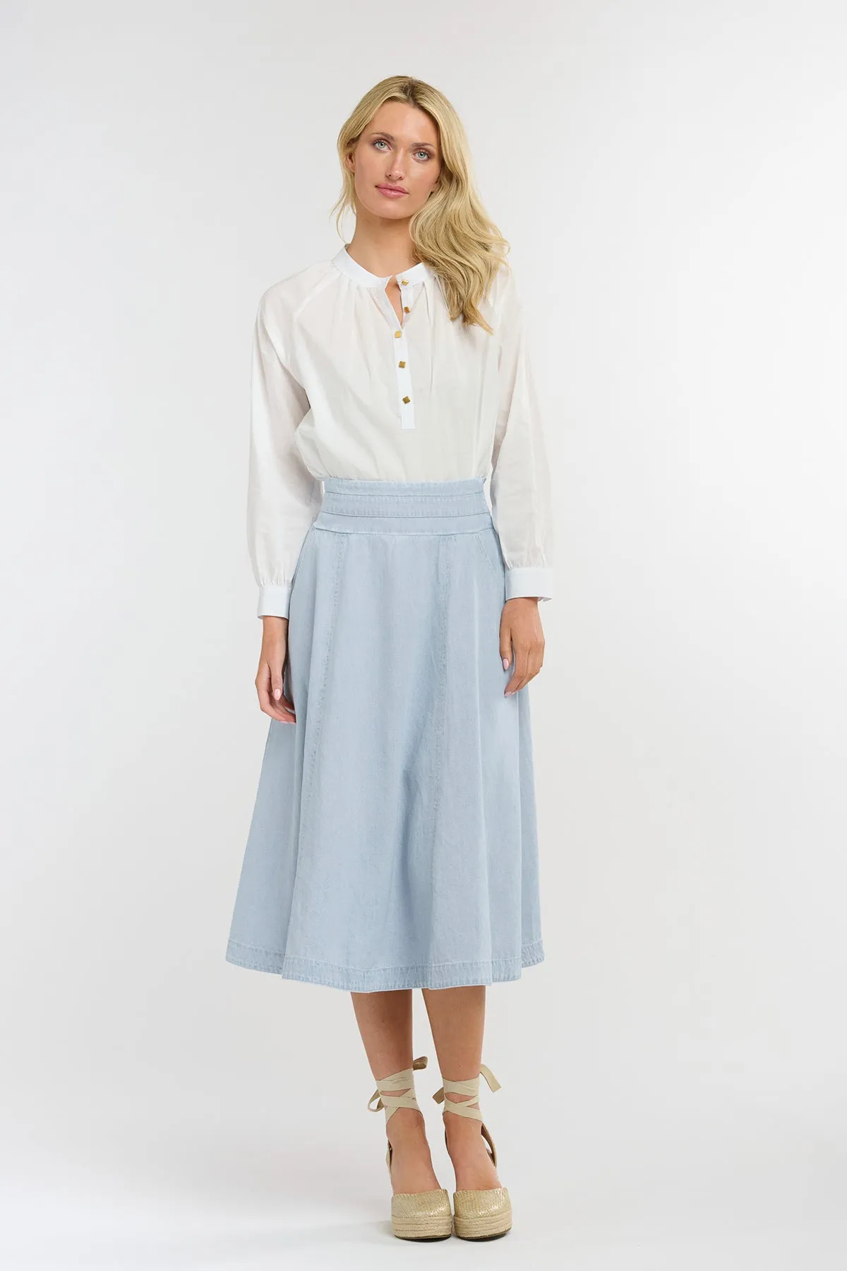 Dakota Denim Skirt Light Wash