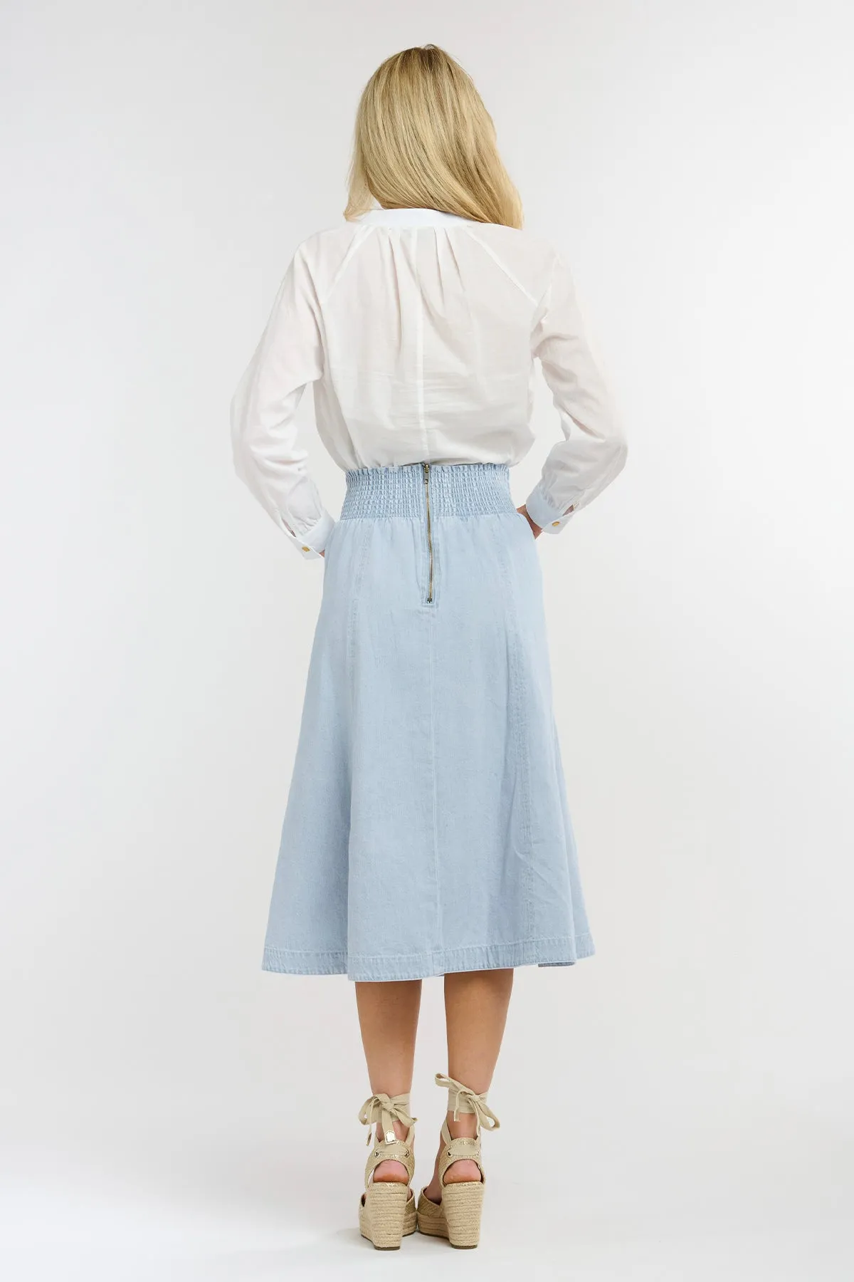 Dakota Denim Skirt Light Wash