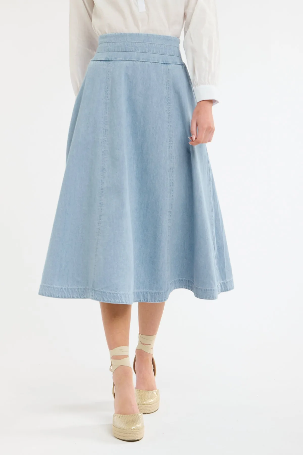 Dakota Denim Skirt Light Wash