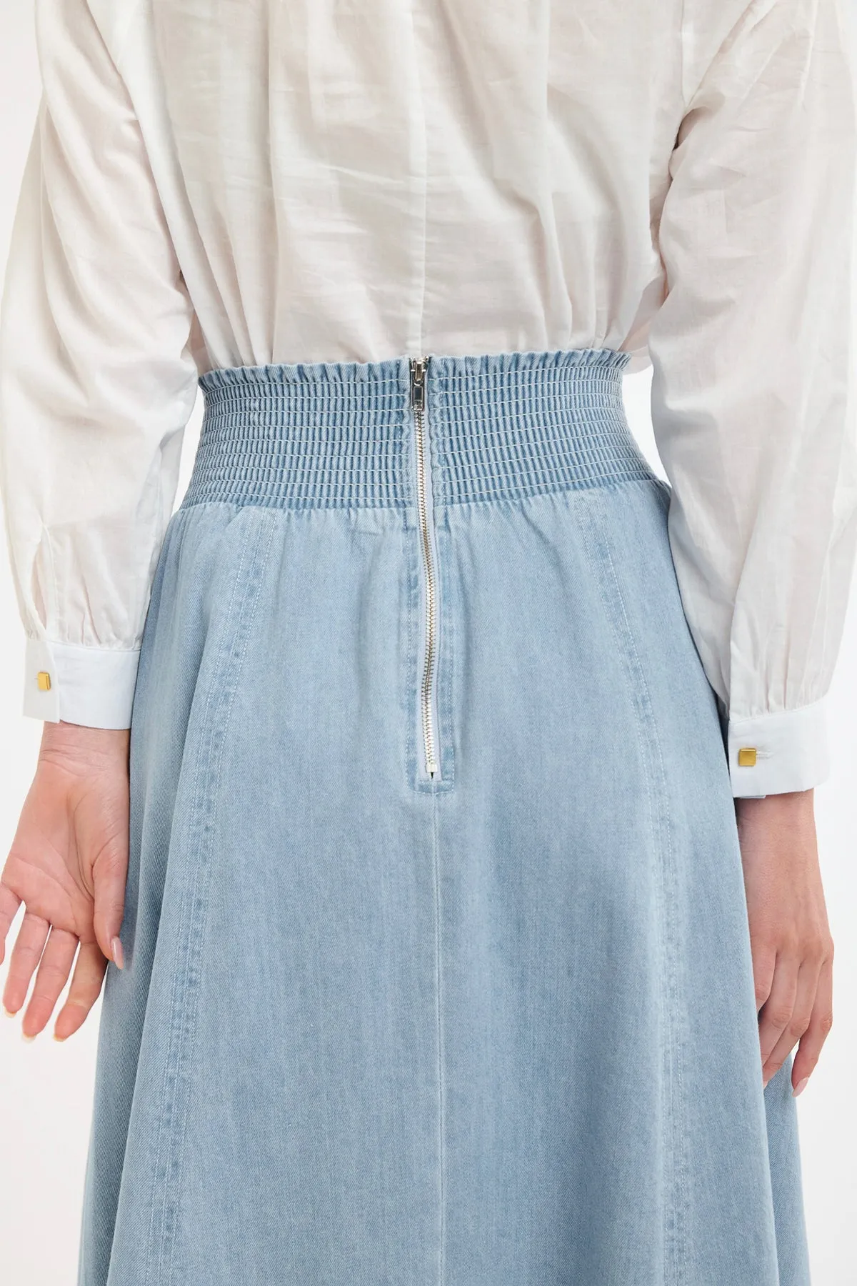 Dakota Denim Skirt Light Wash