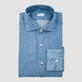 Denim Sportshirt - Mid Blue