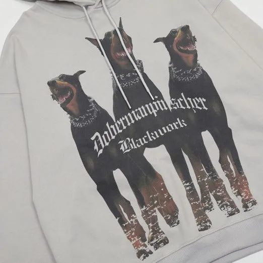 Doberman Pinscher Oversized Hoodie