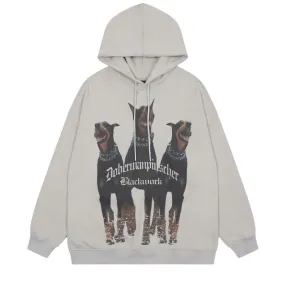 Doberman Pinscher Oversized Hoodie