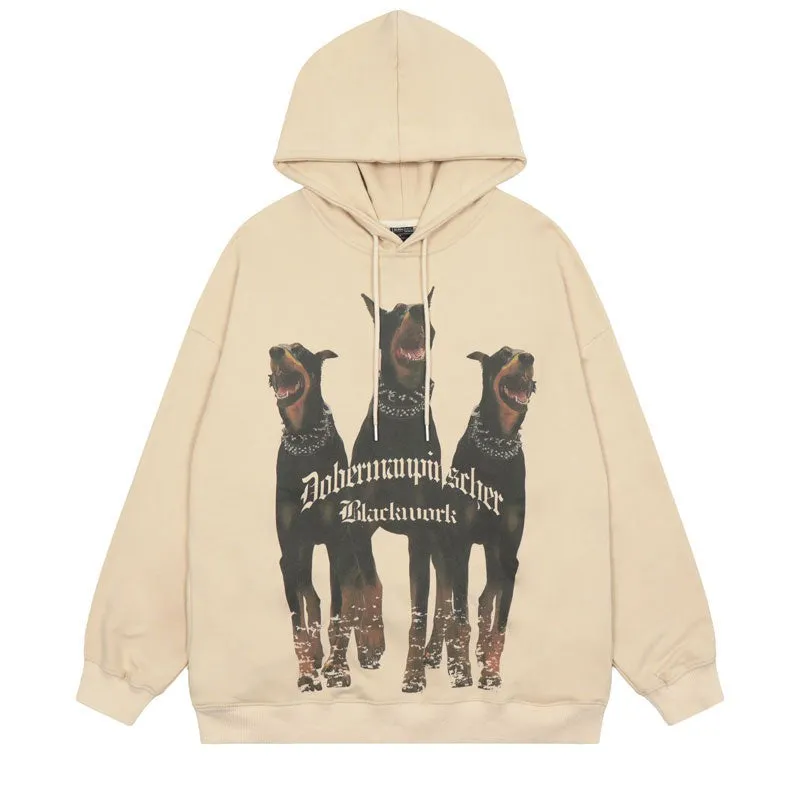 Doberman Pinscher Oversized Hoodie