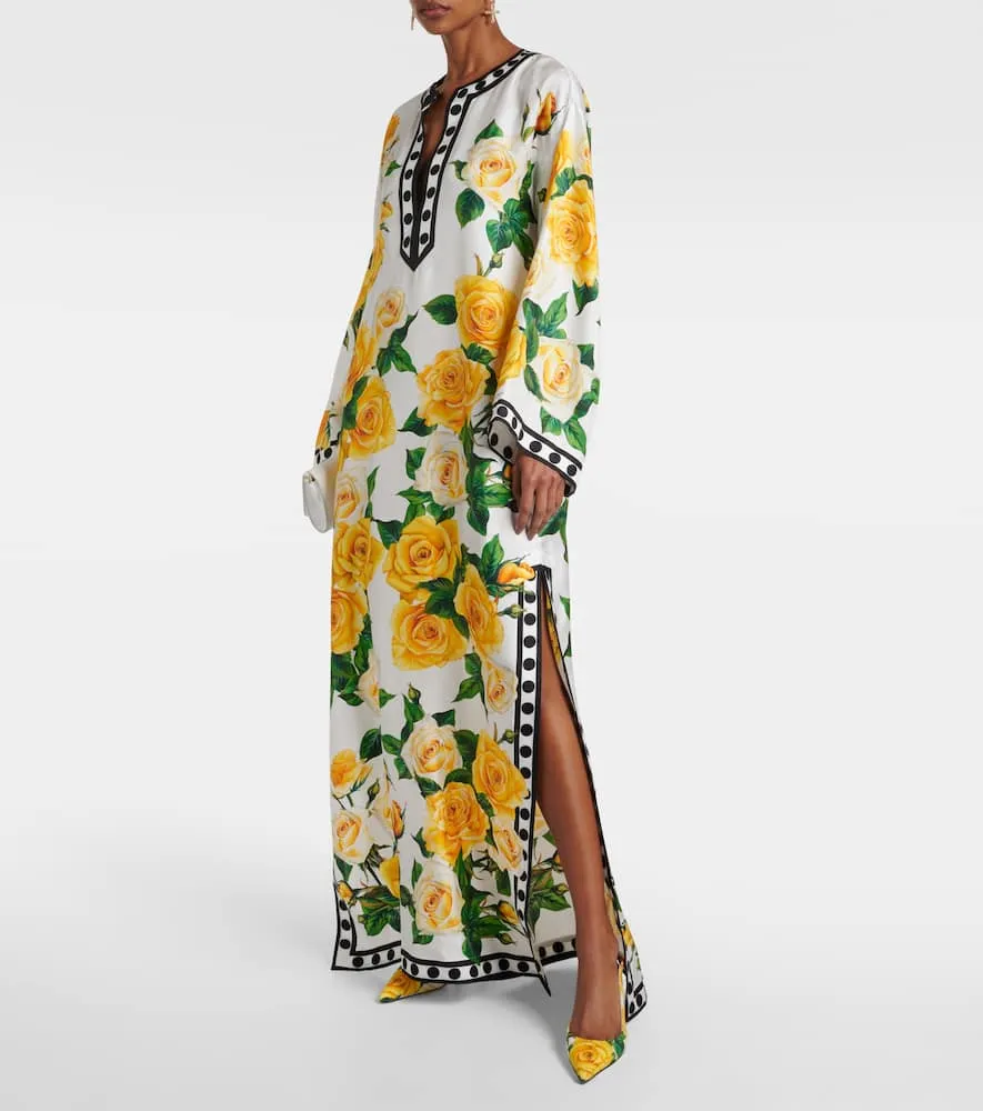 Dolce&Gabbana Floral silk kaftan