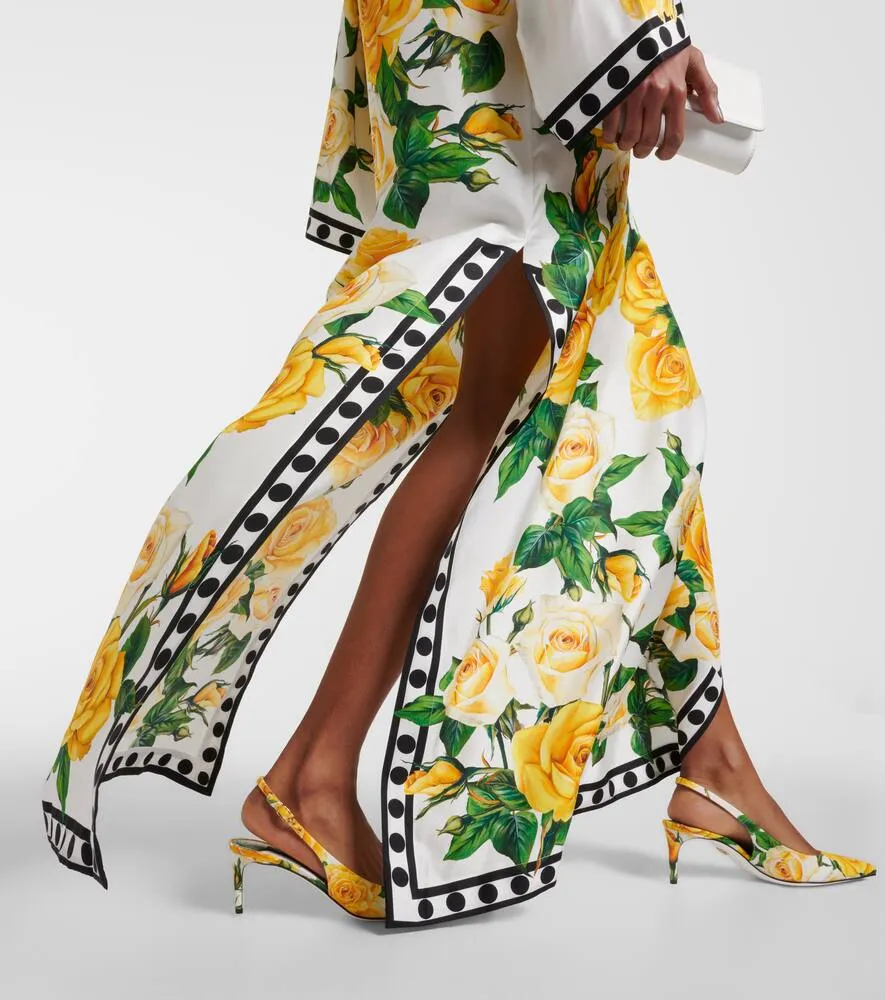 Dolce&Gabbana Floral silk kaftan