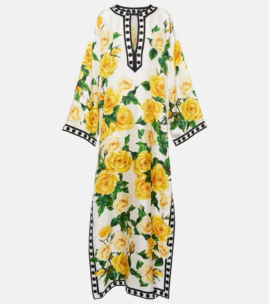 Dolce&Gabbana Floral silk kaftan