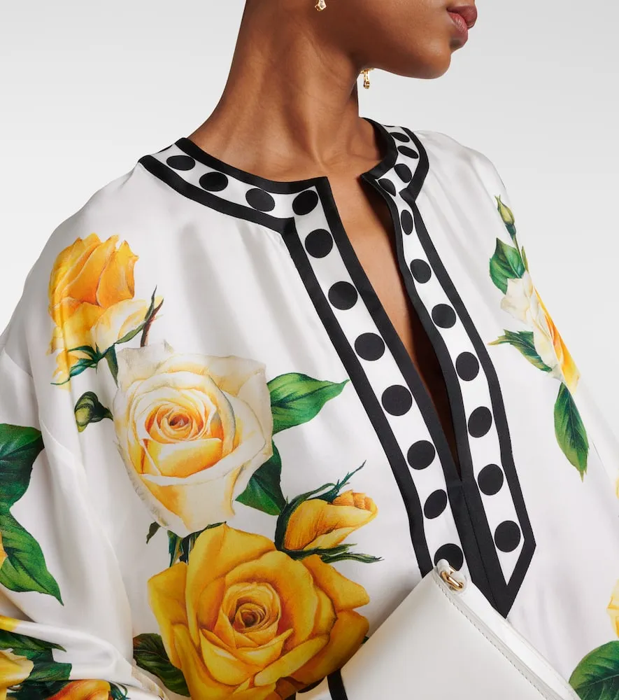 Dolce&Gabbana Floral silk kaftan