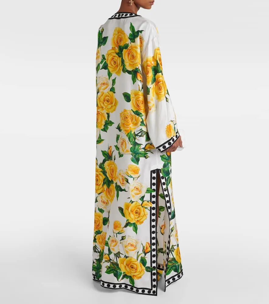 Dolce&Gabbana Floral silk kaftan