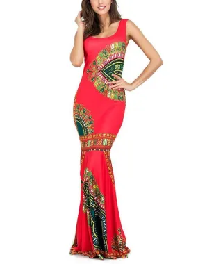 Elegant Mermaid Backless Bohemia Long Maxi Dresses