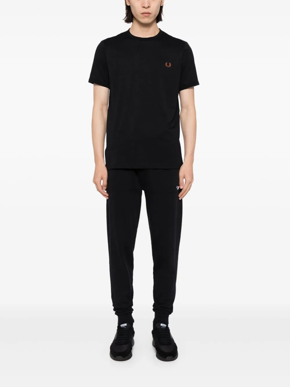 embroidered logo crew-neck sweatshirt