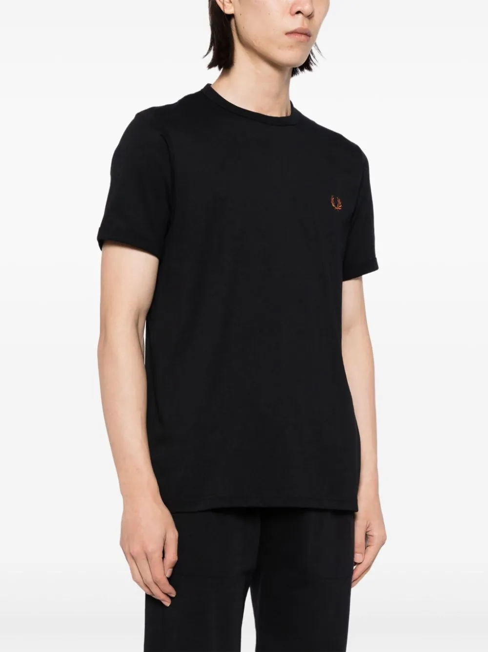 embroidered logo crew-neck sweatshirt
