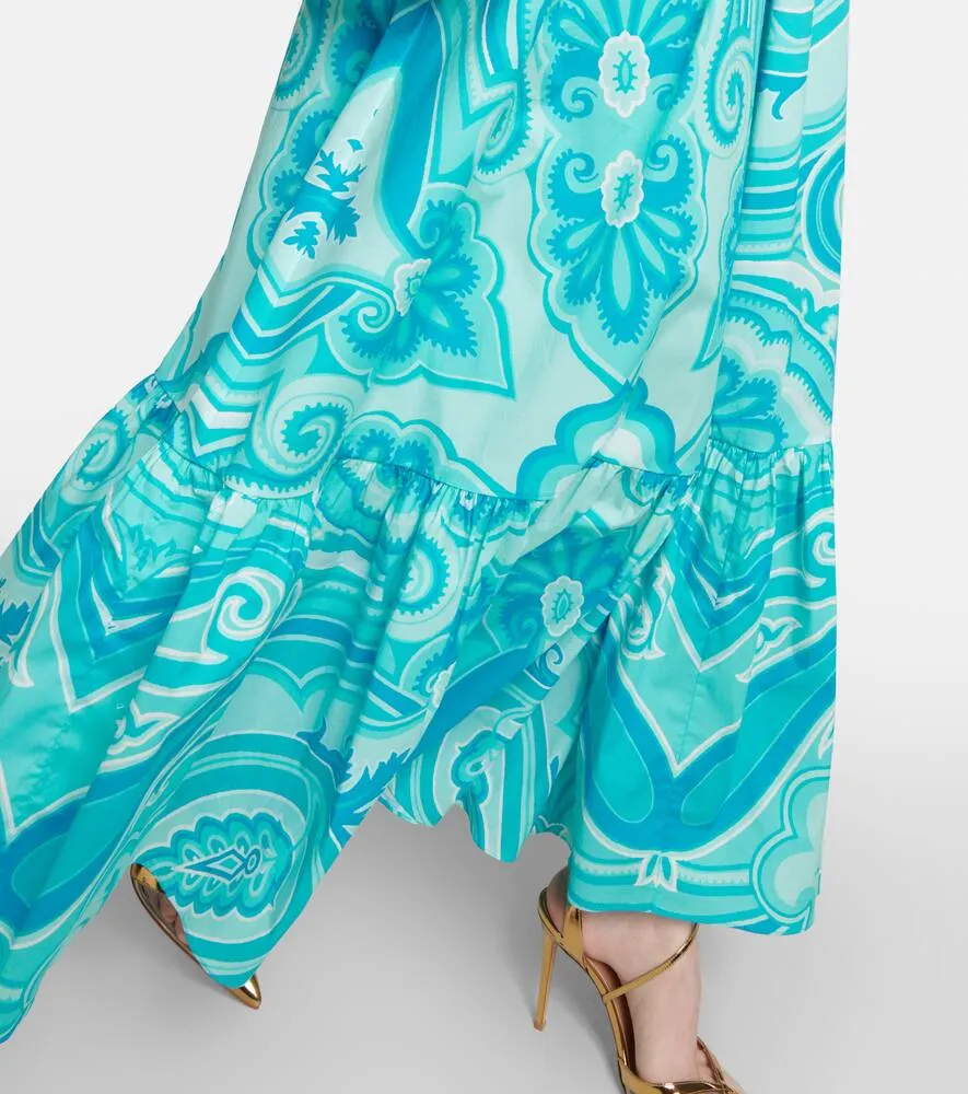 Etro Paisley cotton-blend midi dress