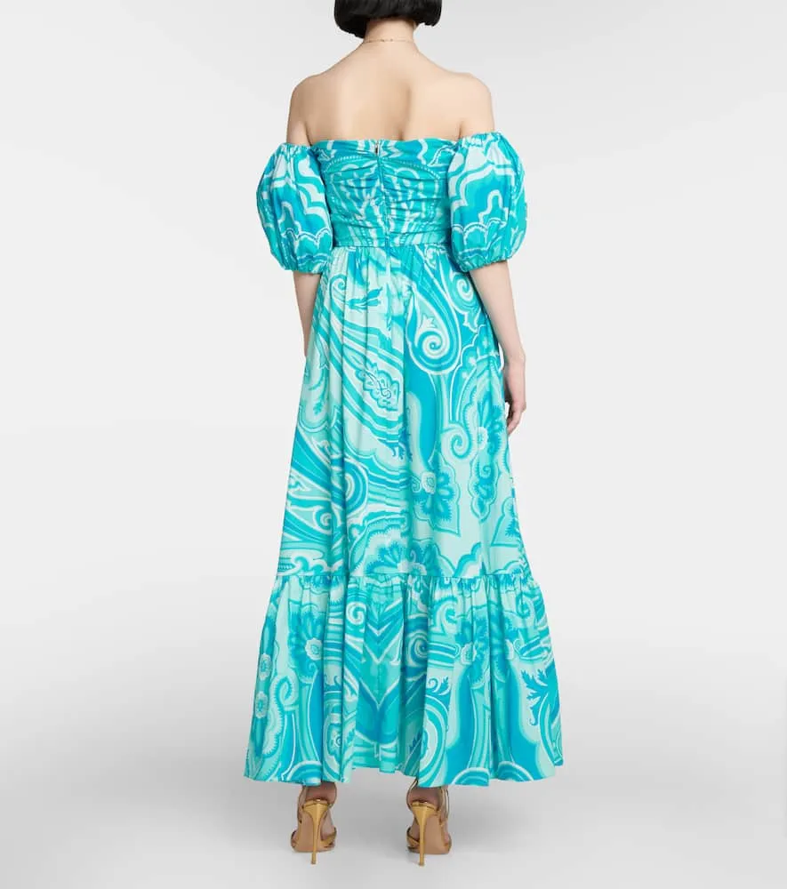 Etro Paisley cotton-blend midi dress