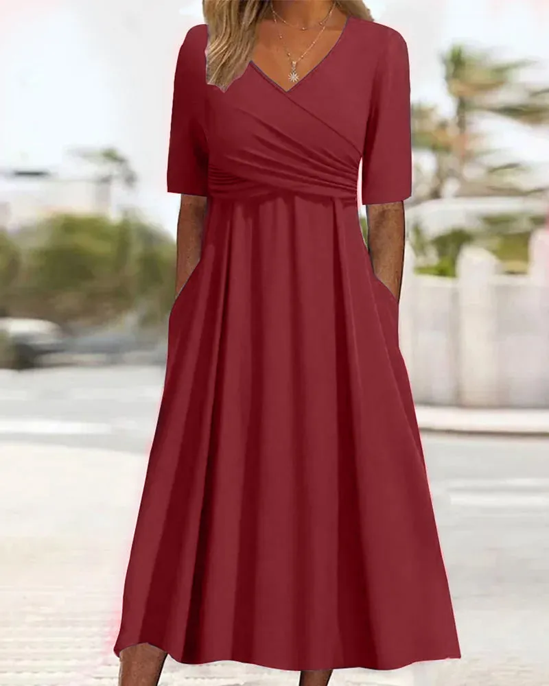 Fabia™ Stylish Wrap Dress