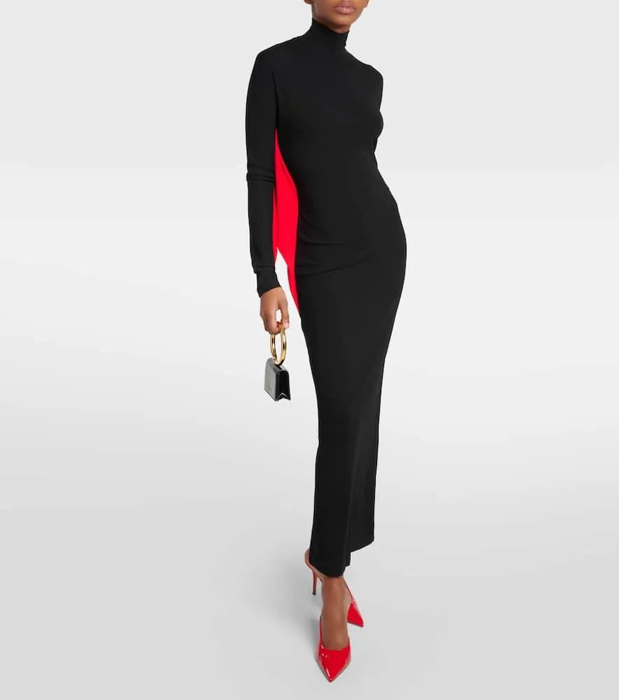 Ferragamo Mockneck midi dress