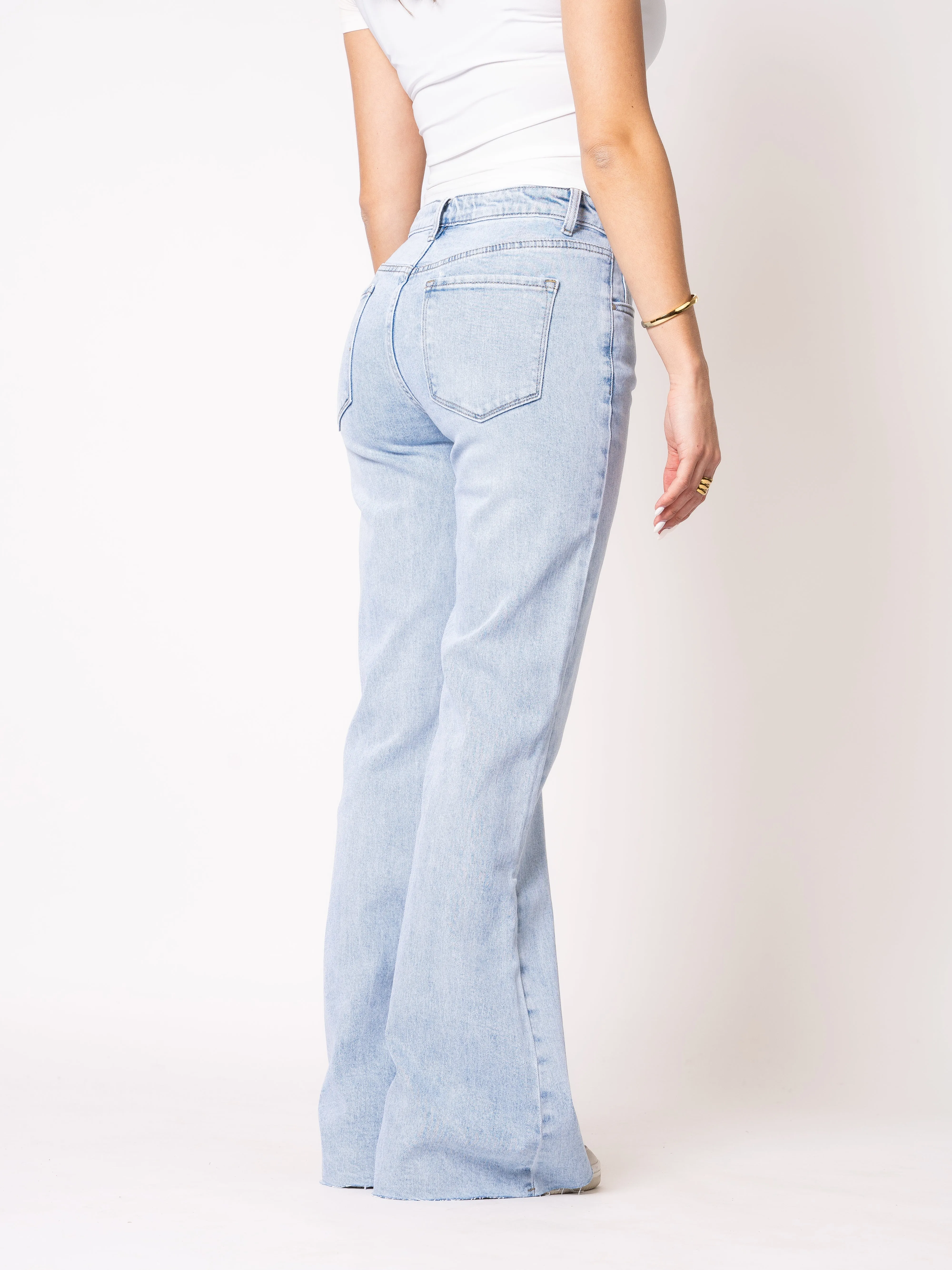 Flared Jeans - Light Blue