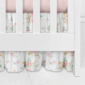 Floral Jungle Gathered Crib Skirt