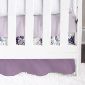 Floral Moon Ruffled Crib Skirt
