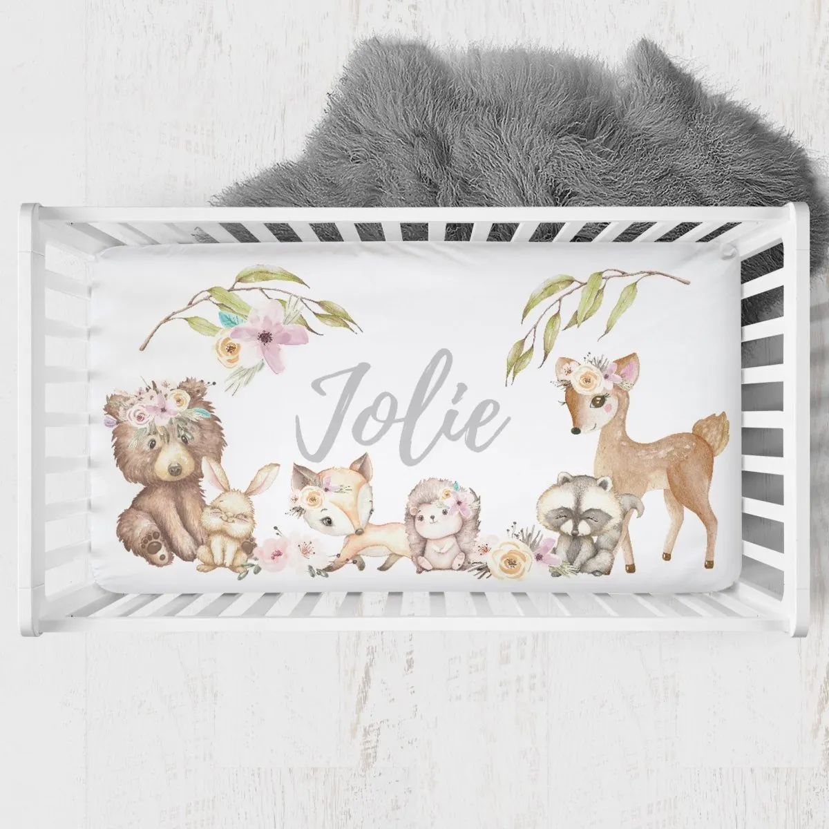 Floral Woodlands: Create Your Own Crib Bedding Set