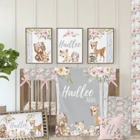 Floral Woodlands: Create Your Own Crib Bedding Set