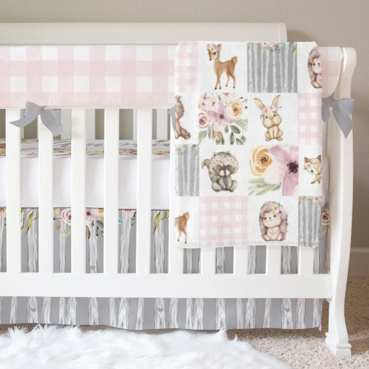 Floral Woodlands: Create Your Own Crib Bedding Set
