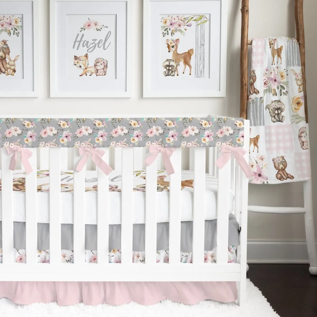 Floral Woodlands: Create Your Own Crib Bedding Set