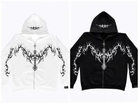 Gothic Zipper Hoodie