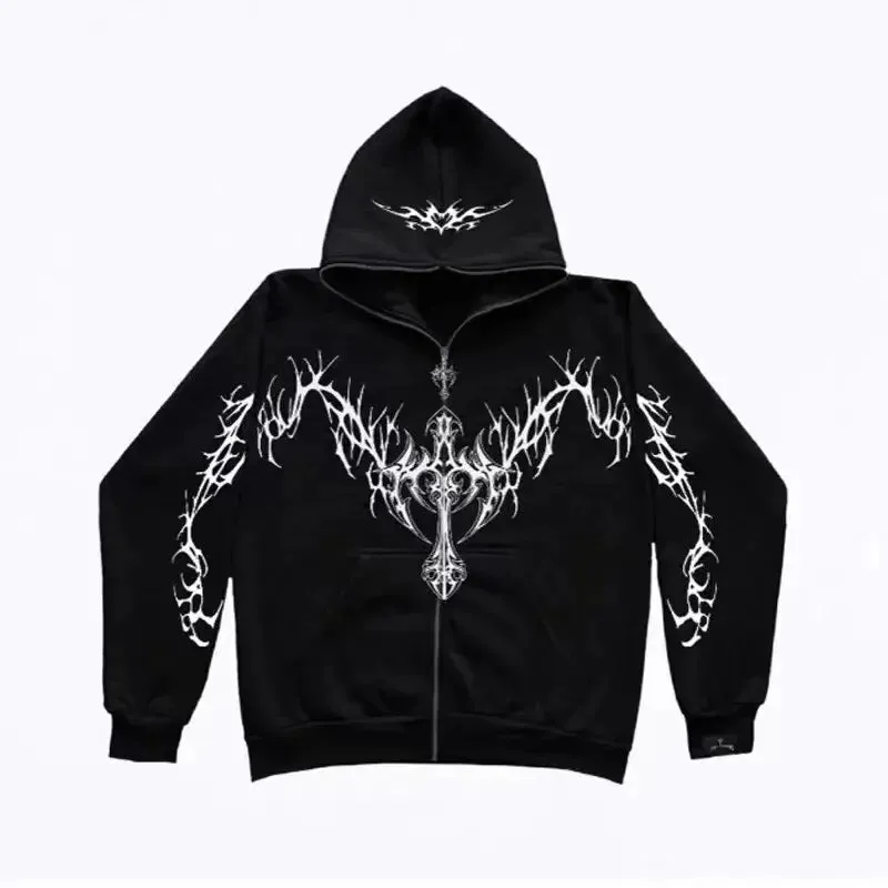 Gothic Zipper Hoodie