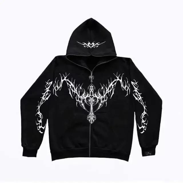 Gothic Zipper Hoodie