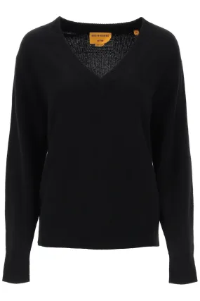 Guest In Residence The V Cashmere Sweater Black