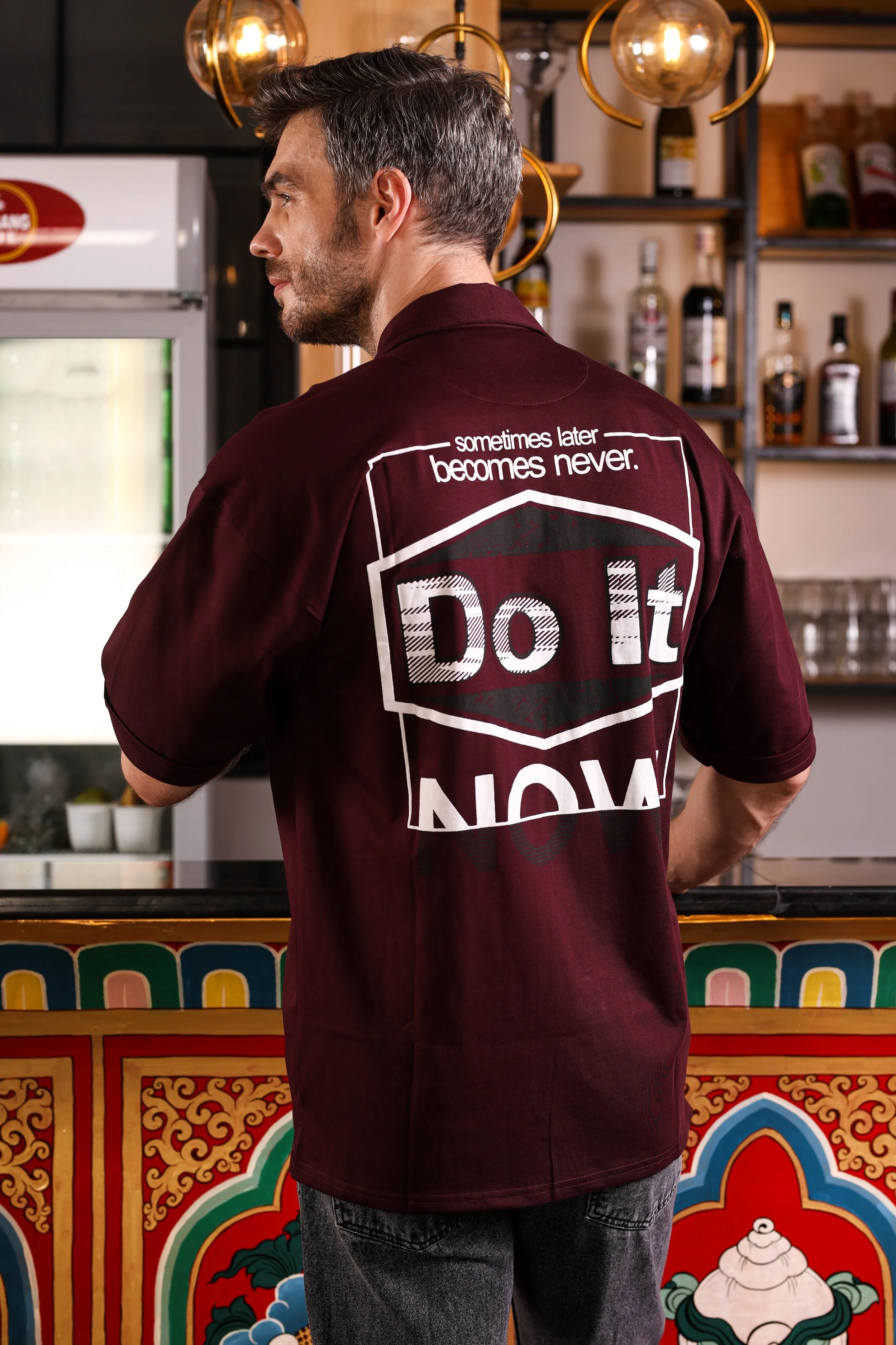 Halfsleeve Wine Plating Sinker Shirt