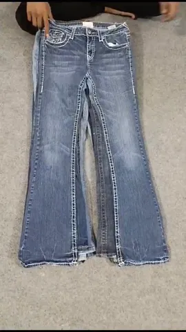 HD333 Ladies Y2K Embelished Flared Jeans - 17 pcs