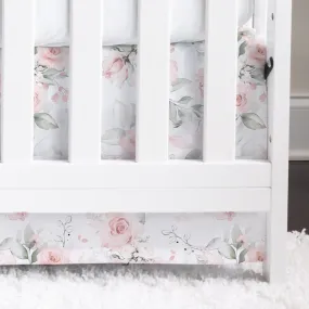 Highland Cow Floral Crib Skirt
