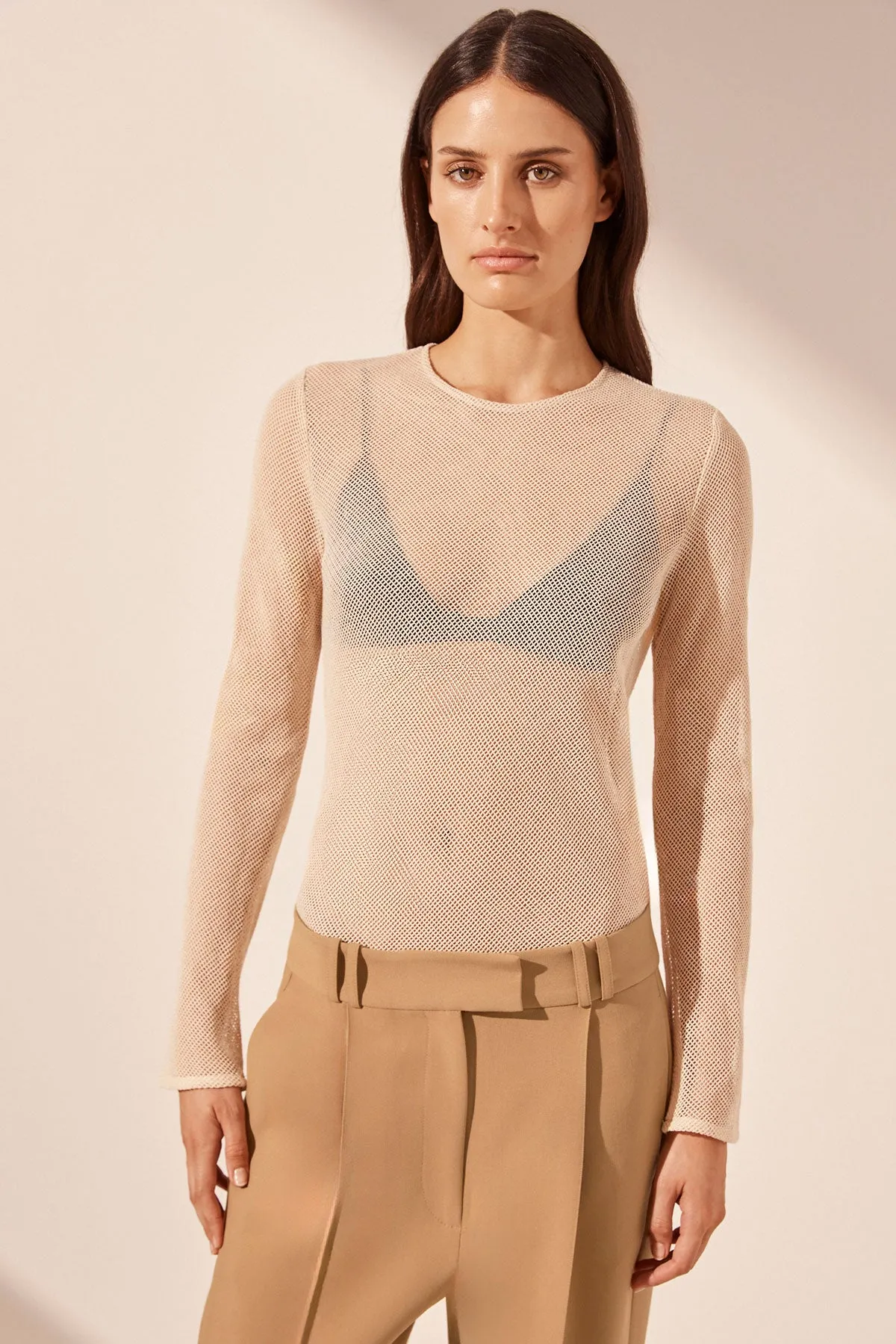 IRENA LOW RISE SLOUCH PANT - WHEAT