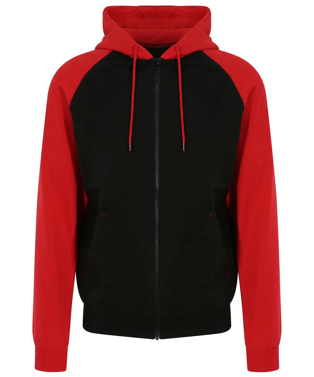 Jet Black/Fire Red - Baseball zoodie